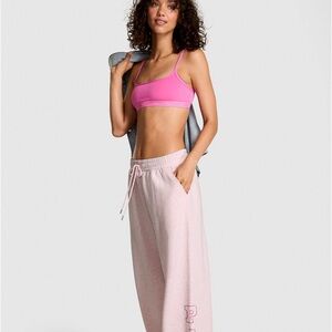 Pink Wide leg Sweatpants